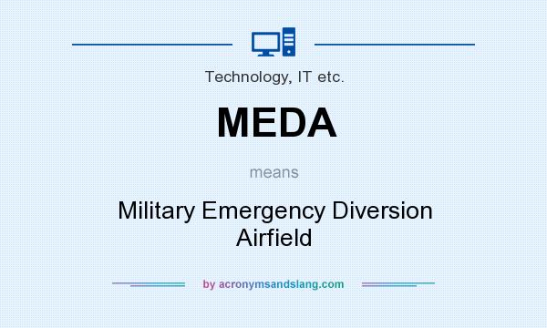 What does MEDA mean? It stands for Military Emergency Diversion Airfield