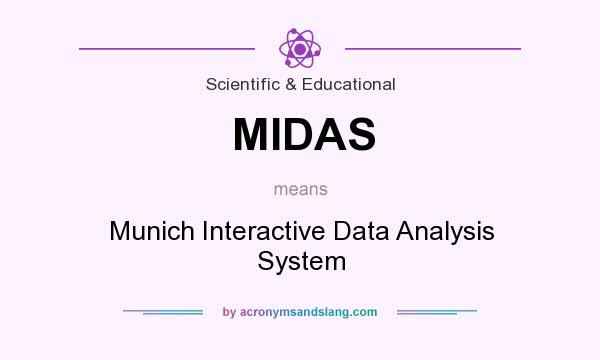 What does MIDAS mean? It stands for Munich Interactive Data Analysis System