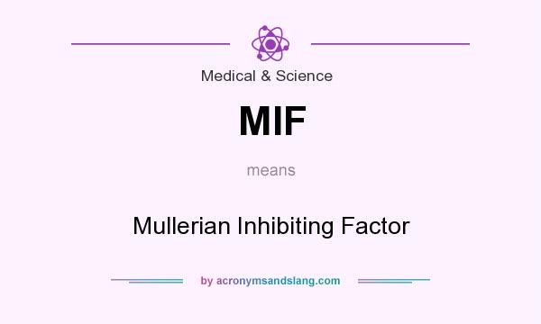 What does MIF mean? It stands for Mullerian Inhibiting Factor