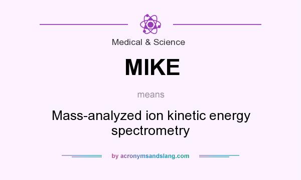 What does MIKE mean? It stands for Mass-analyzed ion kinetic energy spectrometry