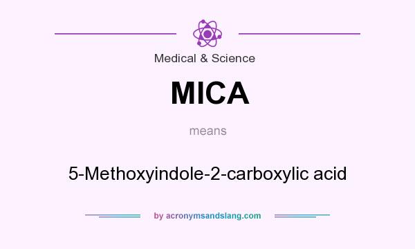What does MICA mean? It stands for 5-Methoxyindole-2-carboxylic acid