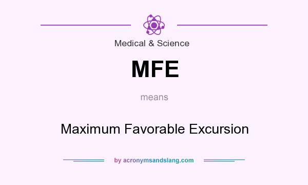 What does MFE mean? It stands for Maximum Favorable Excursion