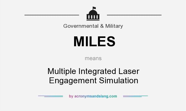 What does MILES mean? It stands for Multiple Integrated Laser Engagement Simulation