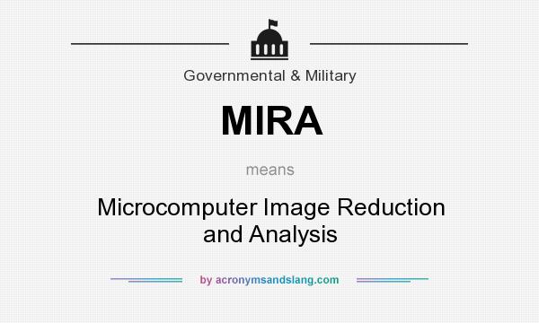 What does MIRA mean? It stands for Microcomputer Image Reduction and Analysis