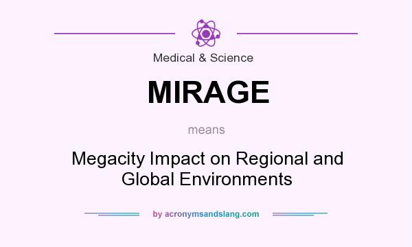 What does MIRAGE mean? It stands for Megacity Impact on Regional and Global Environments