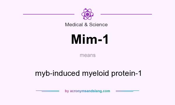 What does Mim-1 mean? It stands for myb-induced myeloid protein-1