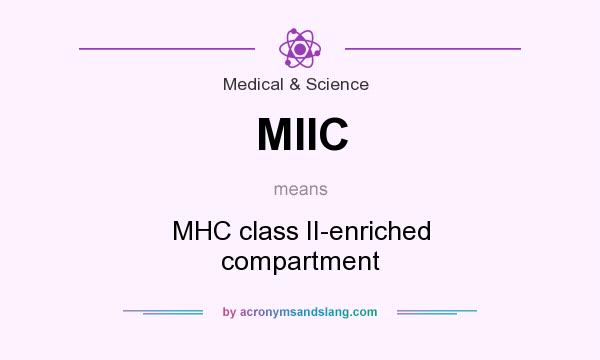 What does MIIC mean? It stands for MHC class II-enriched compartment