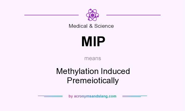 What does MIP mean? It stands for Methylation Induced Premeiotically