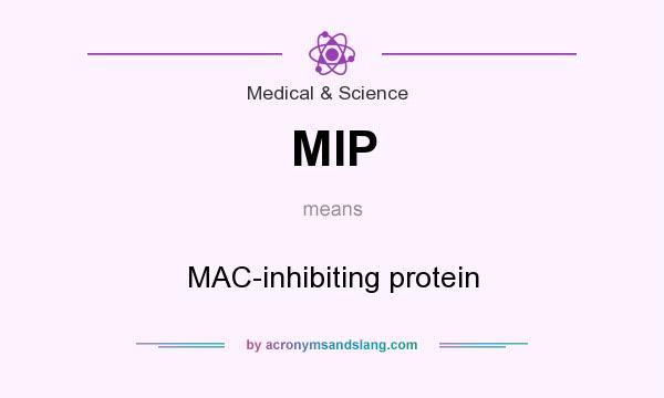 What does MIP mean? It stands for MAC-inhibiting protein