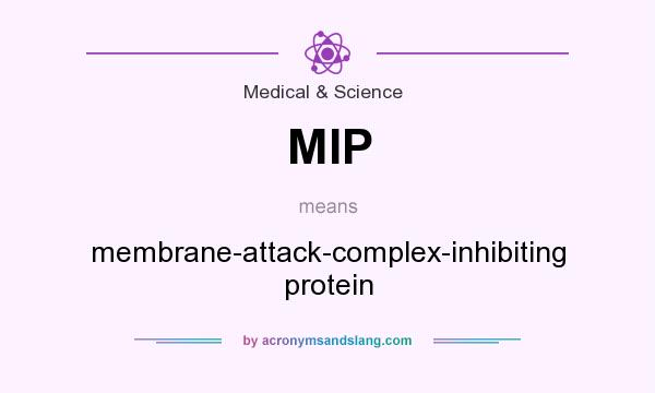 What does MIP mean? It stands for membrane-attack-complex-inhibiting protein