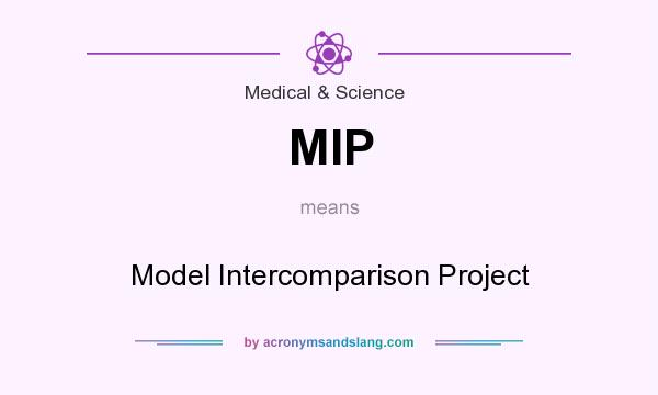 What does MIP mean? It stands for Model Intercomparison Project