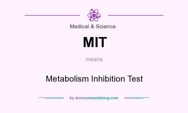 What does MIT mean? It stands for Metabolism Inhibition Test