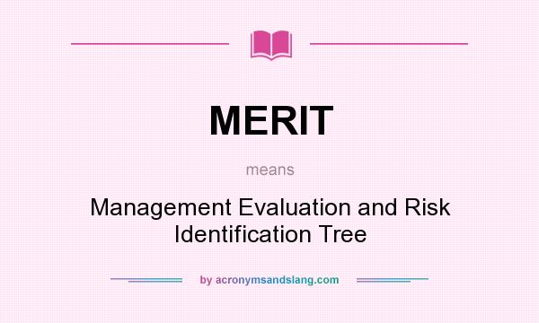 What does MERIT mean? It stands for Management Evaluation and Risk Identification Tree