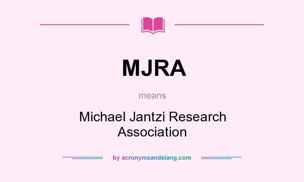 What does MJRA mean? It stands for Michael Jantzi Research Association